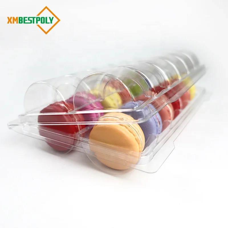 
12 Macarons Clear Plastic clamshell Custom Blister Tray 