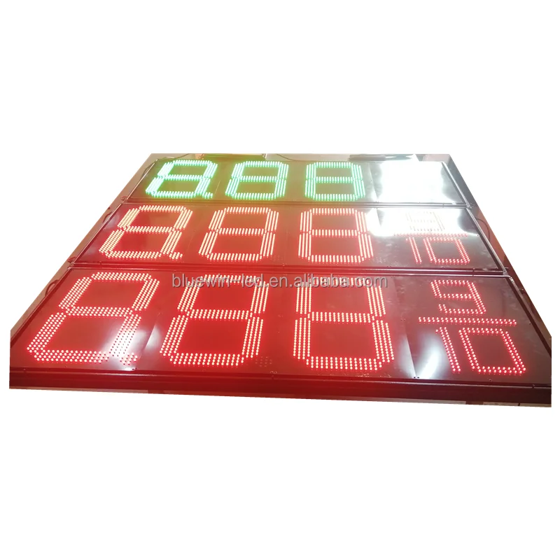 Высокое качество цифровой 7-сегментный LED-освещение для заправок номер дисплей экранная панель мазута ценовым освещением