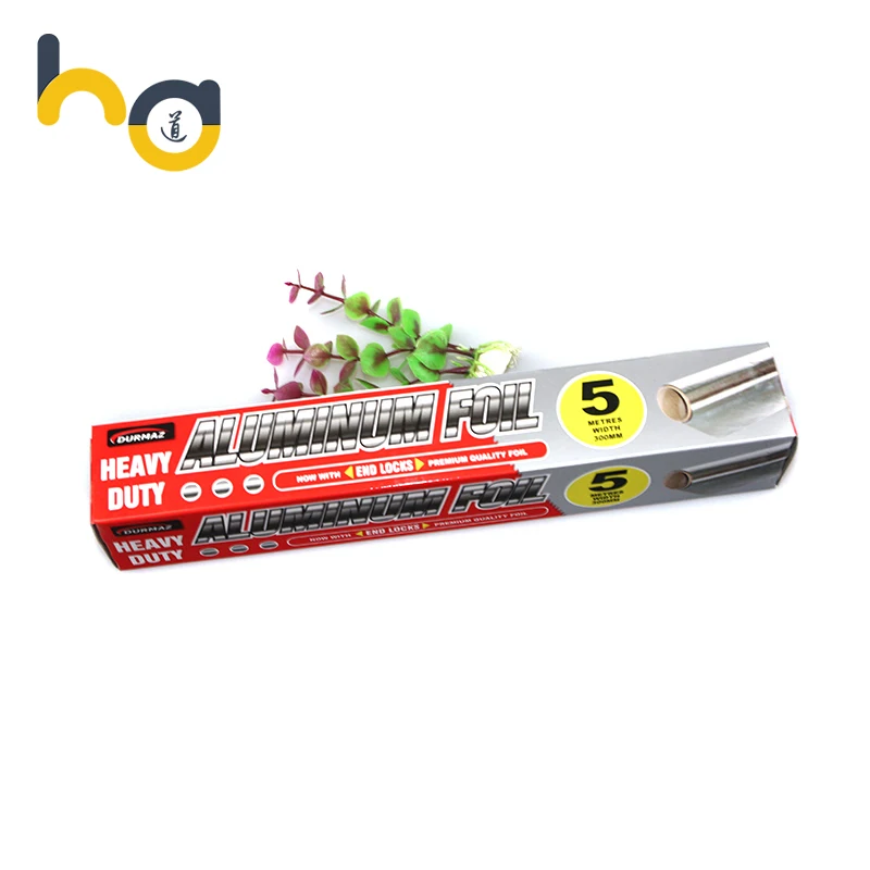 Custom sized food packaging household aluminum foil rolls 30cm*150m