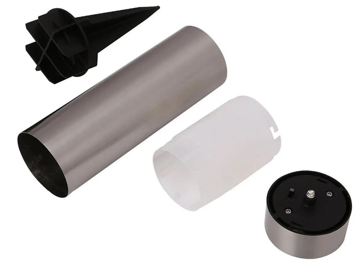 Stainless Steel Solar Led Garden Bollard Light for Border Driveway Pathway Walkway Landscape Parterre Lawn Lamp