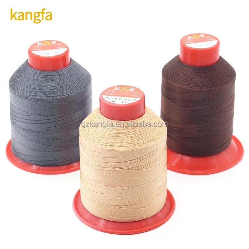 Colored High Quality Nylon Sewing Thread Tex 70 Ticket 40 210d/3 Nylon 6.6 Bonded Thread For Shoes