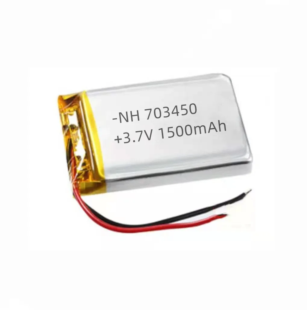 1300mAh 1500mAh lipo battery 703450 704050 rechargeable cell 3.7v battery pack