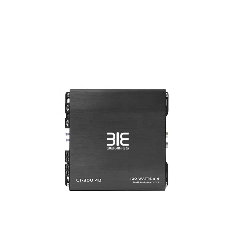 QMF-CT-300.4 Класс D 4-канальный RMS 300 Вт сабвуфер музыкальный классный черный моноблок Автомобильные усилители