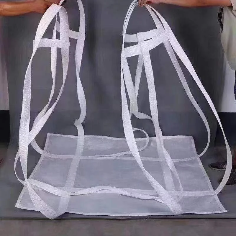 Customized 1 Ton Big Jumbo  Bulk Bag 1000kg 1500kg 2000kg PP Woven Sack Sling FIBC Bag for Chemical Sand Cement
