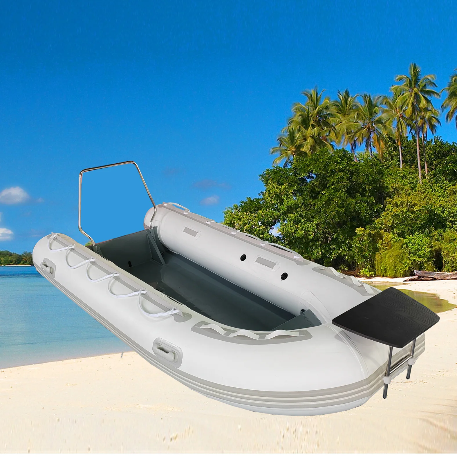 Ce rib 390 China Rigide Gonflable Ponton Pedal Patrol Inflatable Boat With Motor