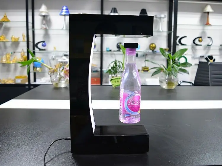 Maglve Floating Rotating Objects Device Levitating Drinks Bottle Display Stand Magnetic Levitation Display For Coke Cola Beer