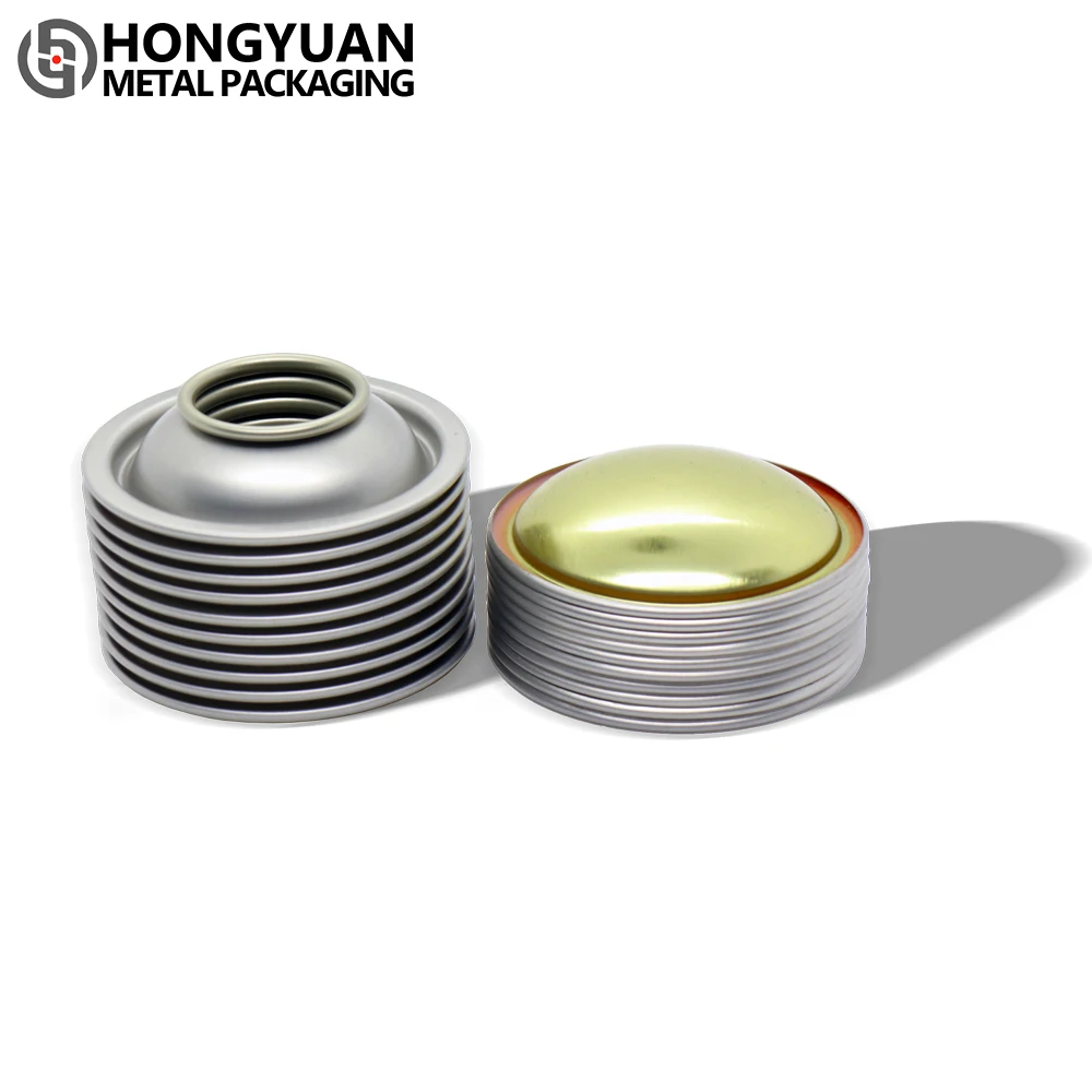 Wholesale Prime Tinplate Material Aerosol Valve Cone And Dome Top And Bottom