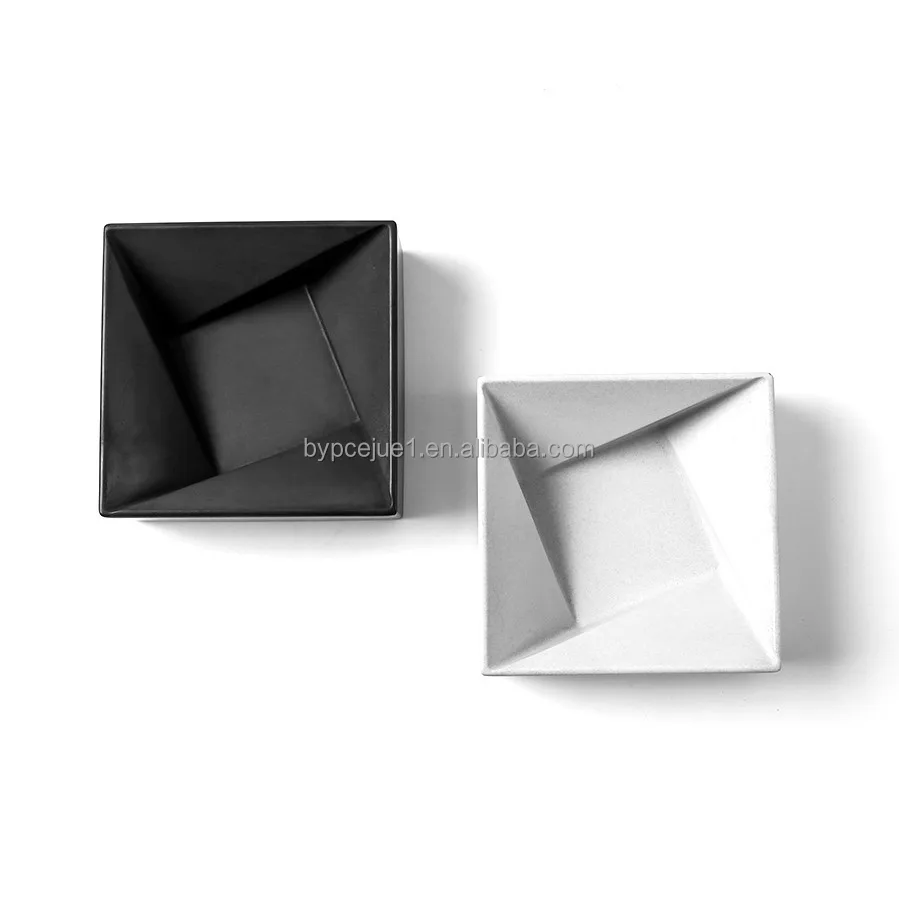 Classic Square Multifunctional Cigar Ashtray Custom Shape Logo Men Business Promotional Gift Office Ceramic Marble Ashtray