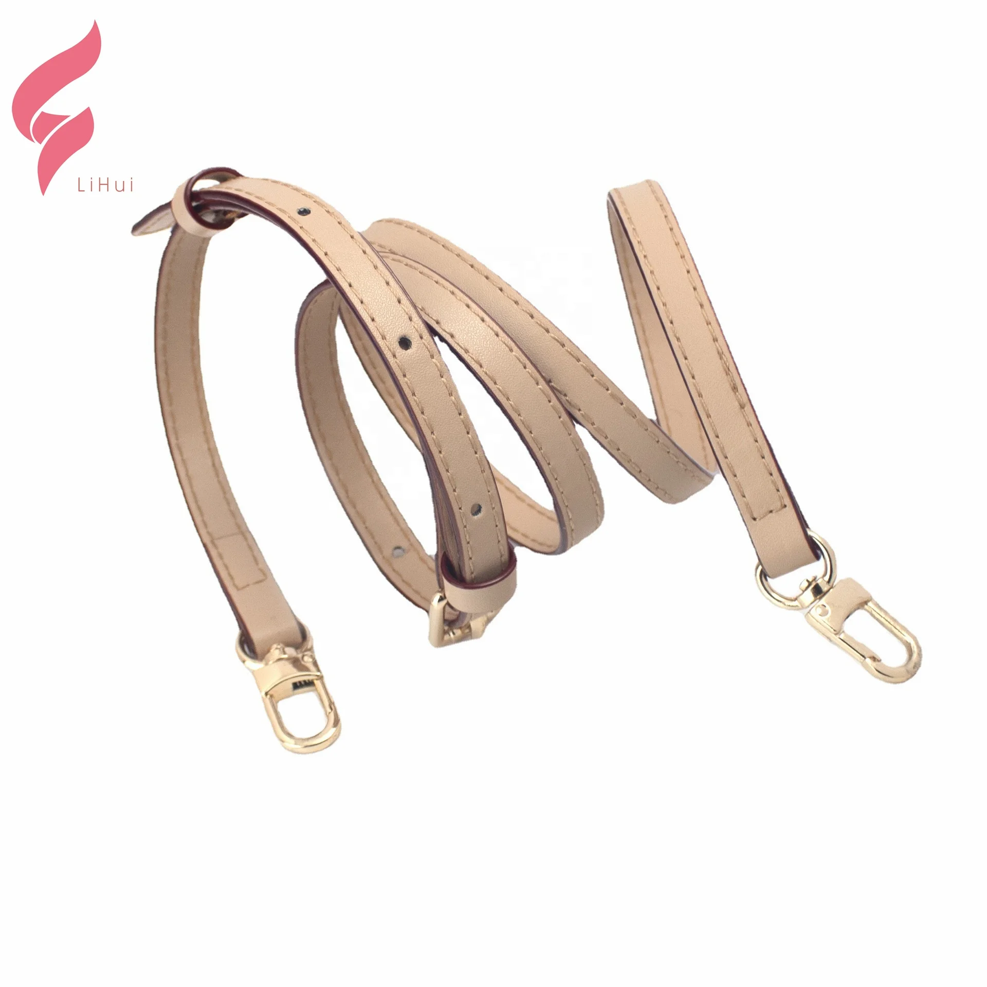 Lihui Top Seller metal hook PU Leather canvas tote bag handbag chain shoulder strap For Ladies