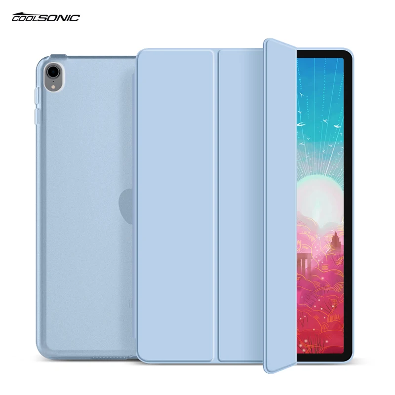 Умный чехол тройного сложения для iPad 2021, Жесткий Чехол из поликарбоната для iPad Air4 10,9 2020, жесткая задняя крышка из искусственной кожи