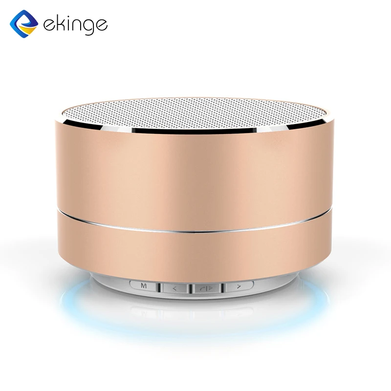 2021 Promotional Outdoor Portable Metal Round Waterproof  Wireless Speaker With TF Card