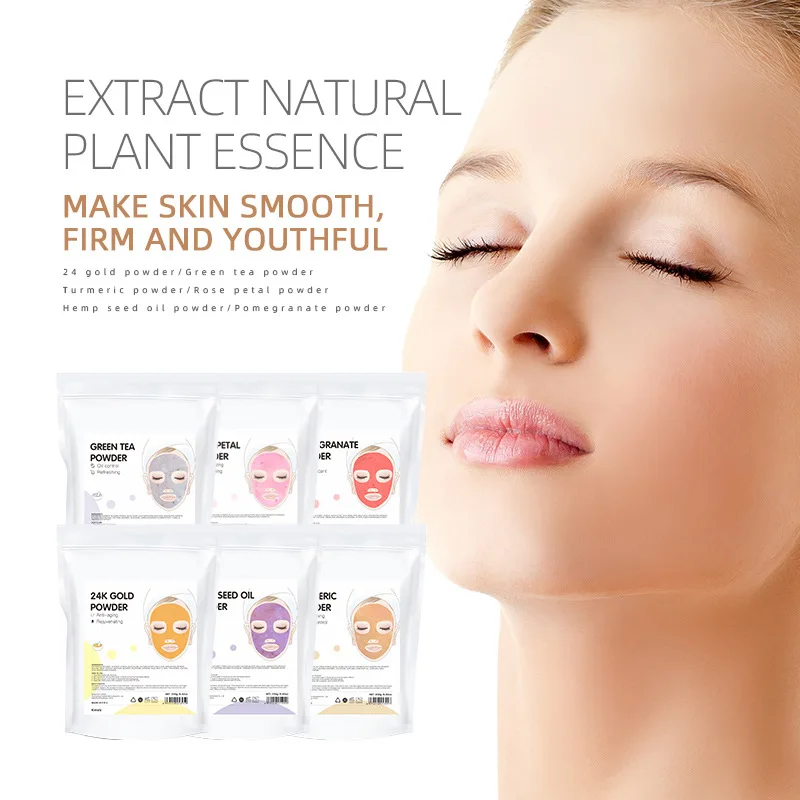 Wholesale Korean Natural Organic Anti Aging Anti Wrinkle Acne Control Oil Control Moisturizing Rose Jelly Facial Mask Powder