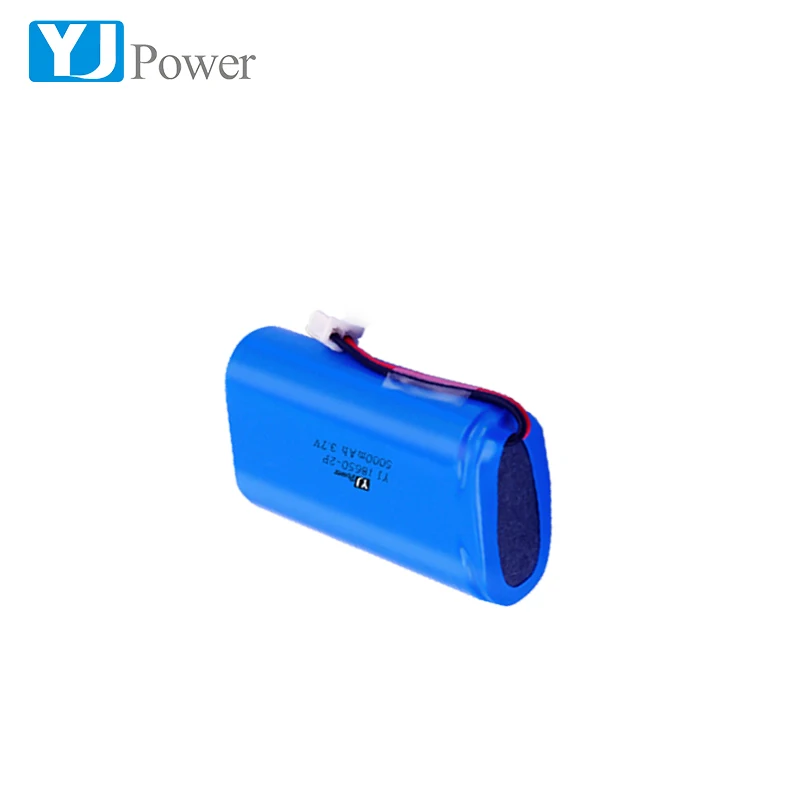 Emergency lighting Battery YJ18650-2P-5000mah Stable performance 3.7V  Li ion Battery Pack