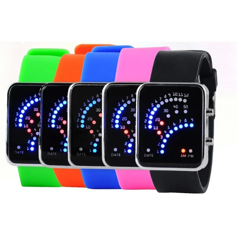 Hot Sell Sector LED Digital Watch Electronic Binary Watch