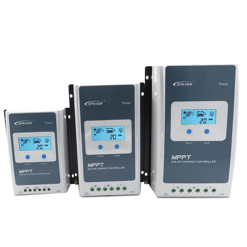  Tracer4210AN 40A 12V/24V ЖК mttp контроллеры солнечного заряда Авто regulador освещение и таймер