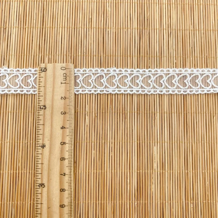 Double mesh polyester bar code lace computer embroidery hand love garment accessories underwear lace