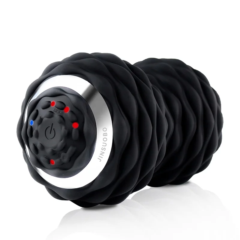 massage ball Peanut Massager Combines a Lacrosse Ball with Vibrating Foam Roller Powered Deep Tissue Recovery Training Massage