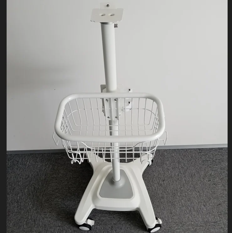 Low price patient monitor vital sign monitor roll stand medical trolley cart for welch allyn monitor