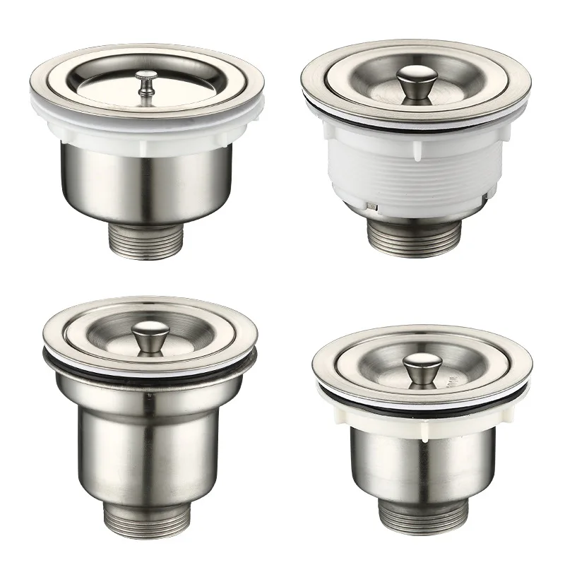 Hot Sale Straight Kitchen Waste Gray Sink Filter Drain Basket Set With Factory Price