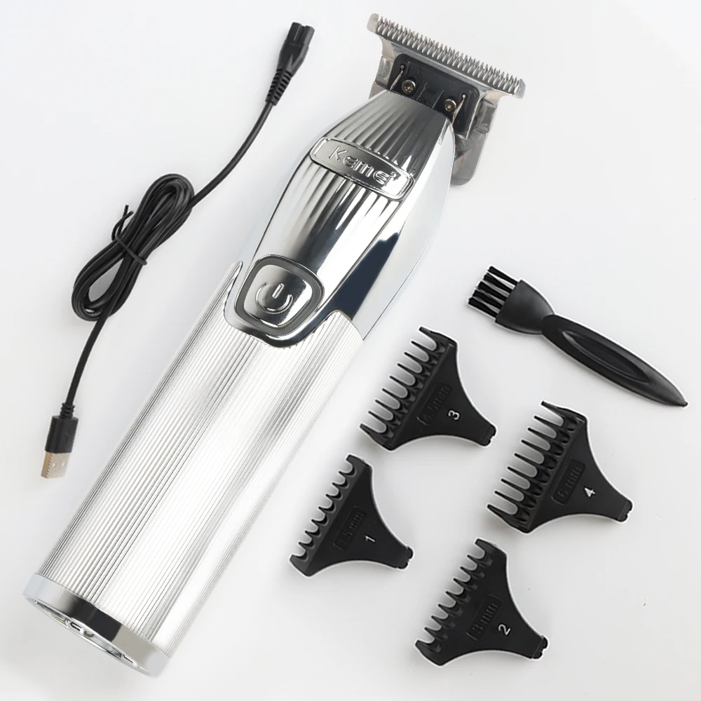 Kemei KM-i32 Купить Профессиональные подзарядные электро беспроводные Золотой салон металлический бороды бритва Мужская волос триммеры и машинки для стрижки