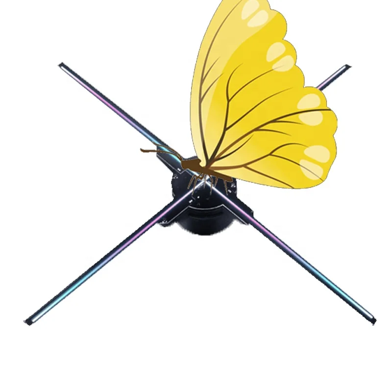 3D HD WIFI holographic fan LOGO sign image dynamic advertising display machine LED3D holographic fan projector