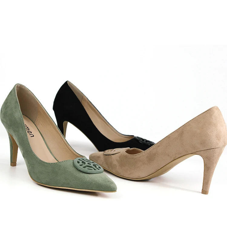 Spring Autumn New Pointed 8CM Thin Heels Sexy Women Shoes Red Bottom High Heels Pumps Slip-on Shoes Woman Party Shoes