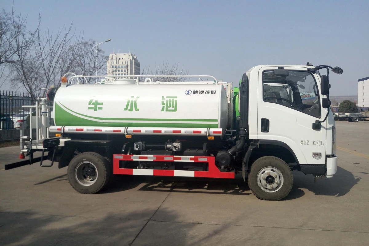 Used Shacman Water Tank Truck 5Cbm Sprinkling Truck 4X2 Sprinkler Tanker Sprayer
