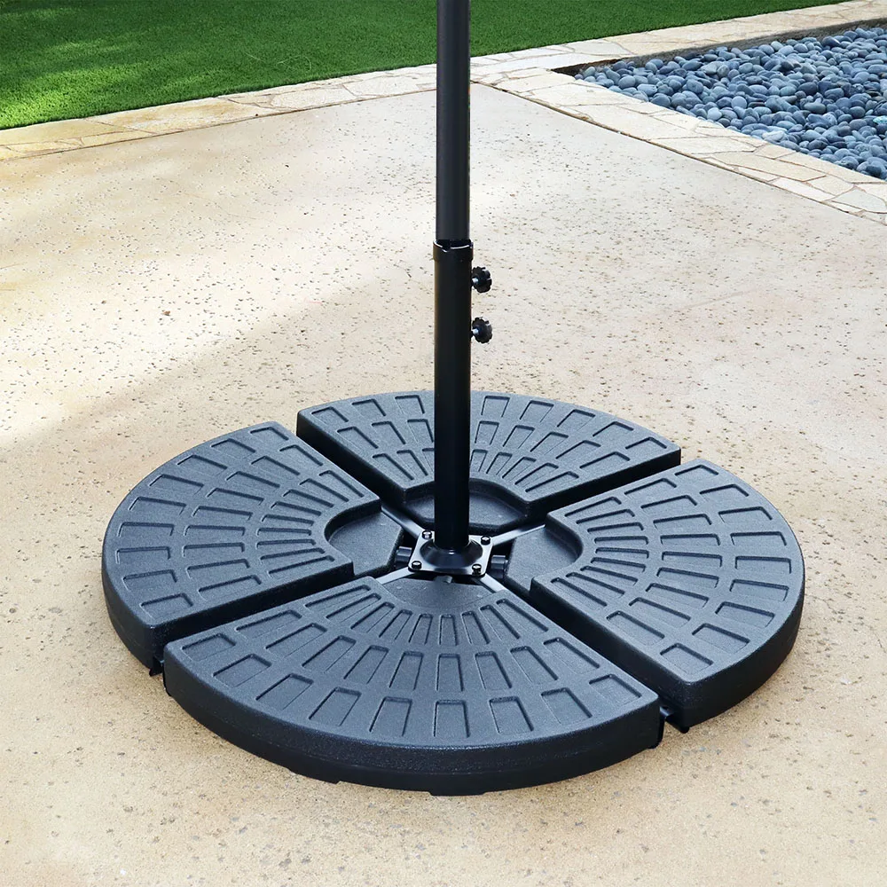 Hanging Outdoor offset umbrella parasols cantilever patio umbrella stand beach umbrella base