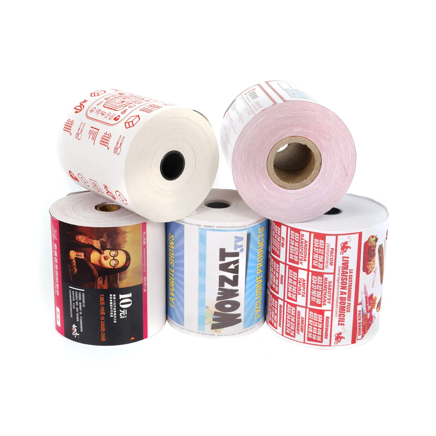 80X80 Bpa Free Cheap Good Price 80Mm Size Paper Thermal Paper Roll For Rolls Printer Pos Cash Register