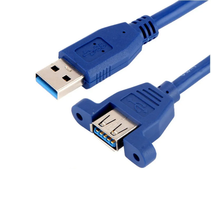 Usb 3 0 кабель удлинитель Мужской к женскому с двойной защитой винт для монтажа в панель м 6 1 5
