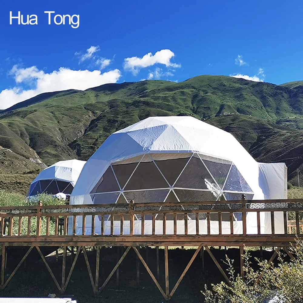 Transparent dome tent geodesic outdoor camping dome tent for glamping