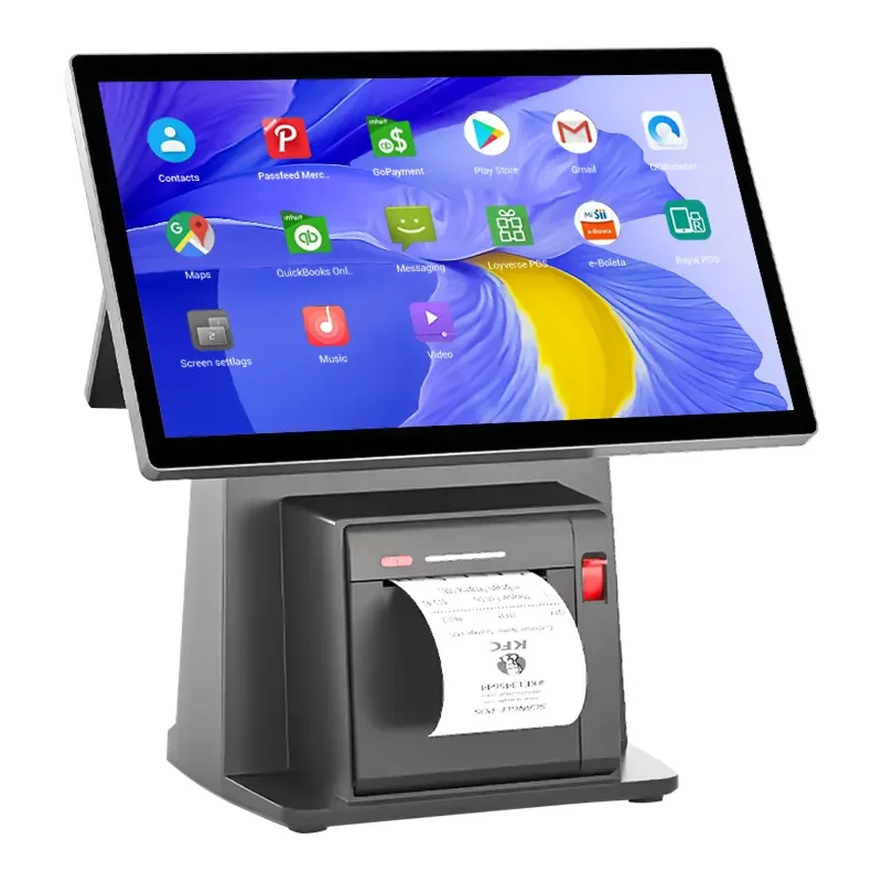 Windows 10 Restaurant Retail Billing Printer Touch Pos Cashier Machine Pos Terminal Cash Register All In One Pos Systems