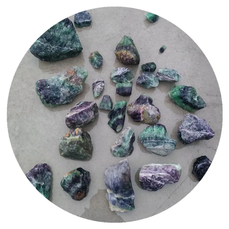 Wholesale decorative large size purple blue fluorite quartz crystal Original Specimen gravel for home decoration