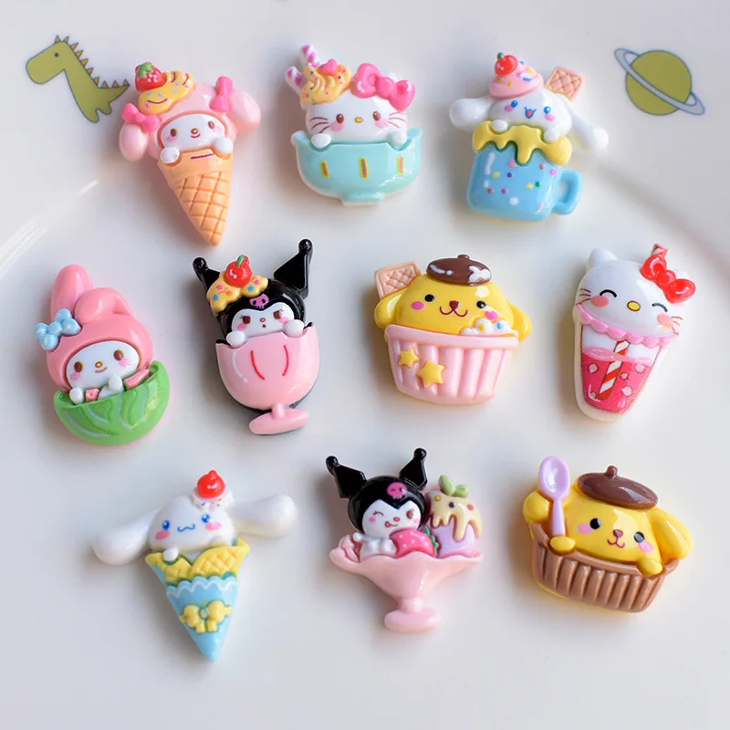 Nail Art Kawaii 3D Simulation French Fries Cola Resin Food Art Supply Decorative charm