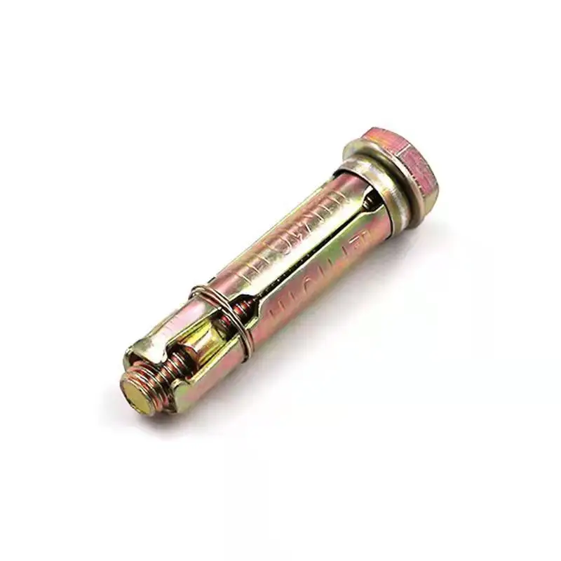 Color-plated Zinc four-piece gecko  Carbon Steel Yellow Zinc Plated 4 PCS Fix Bolt Gecko Expansion bolt