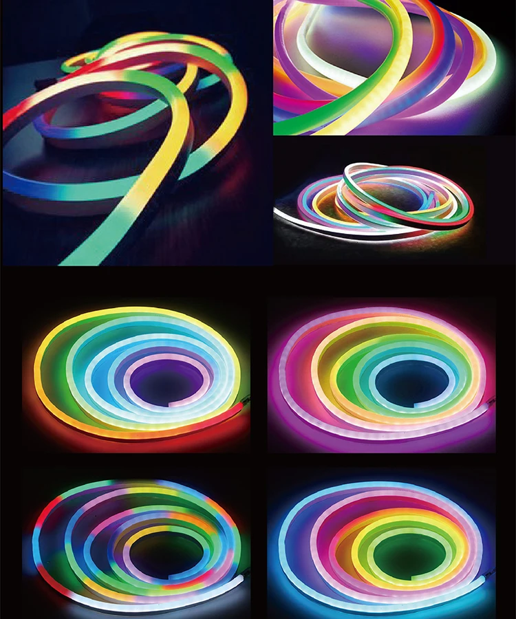 Outdoor Led Strip Lights Neon Flex Rope Non Dot Neon Led Light Strip Neon Sign Banana