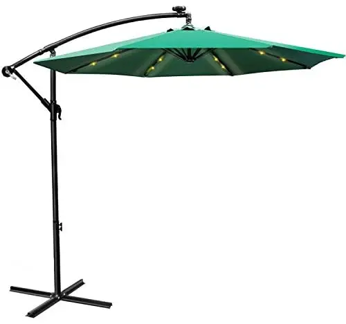 Garden Patio Balcony Hotel Restaurant Retractable Wheather Hawaiian Umbrella Outdoor Umbrella