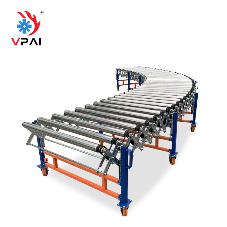 Ready to Ship in Stock Fast Dispatch portable Stainless Steel  roller wheel  Conveyor