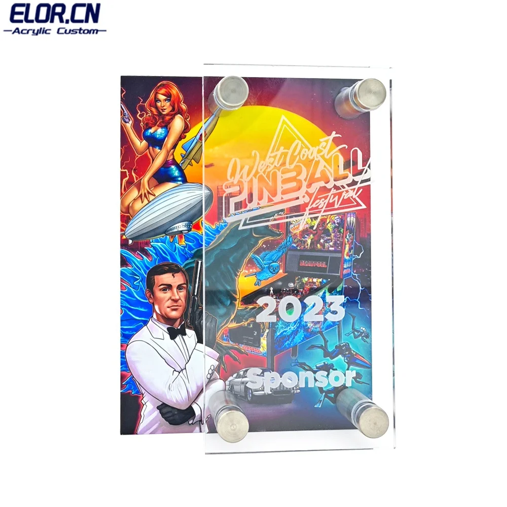 Specializing In Manufacturing Customized Medals Of Various Map Shapes Acryl Awards Colorful UV Printing