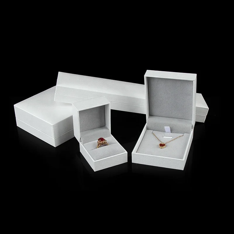 high quality new design filling paper boxes luxury small jewelry gift box necklace ring pendant earring bangle white boxes