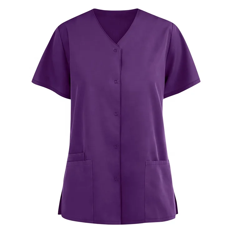 New Style Factory Supply Uniform Own Brand Medical Nursing Scrub Tops