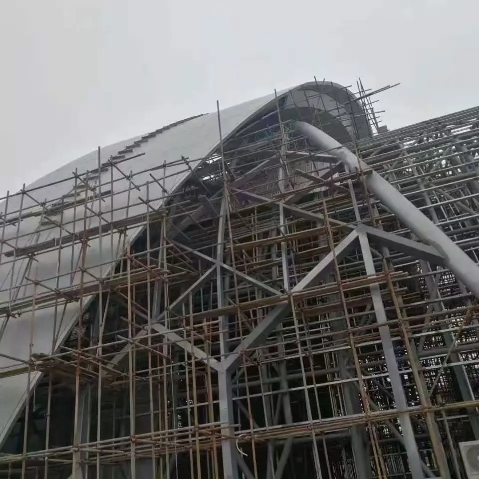 Modern Design Office Building Exterior Wall Batten Curtain Walls Aluminum Extrusion Profile Cladding Facade Aluminum Alloy