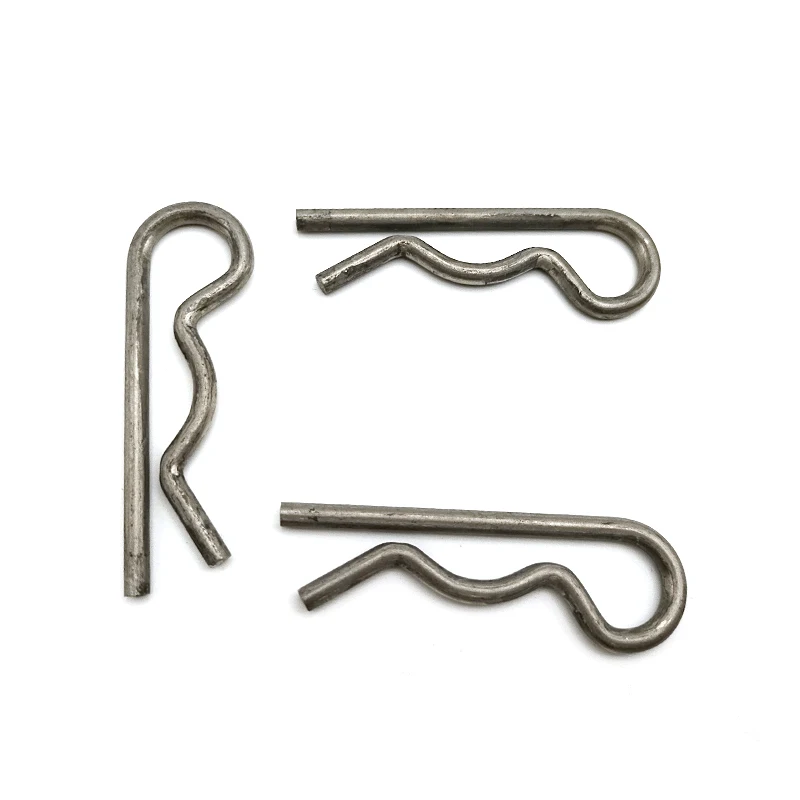 Hongsheng Cotter R pin Metal Spring Stainless Steel 6 MM Precision Wire Bending forming Custom Spring Clip
