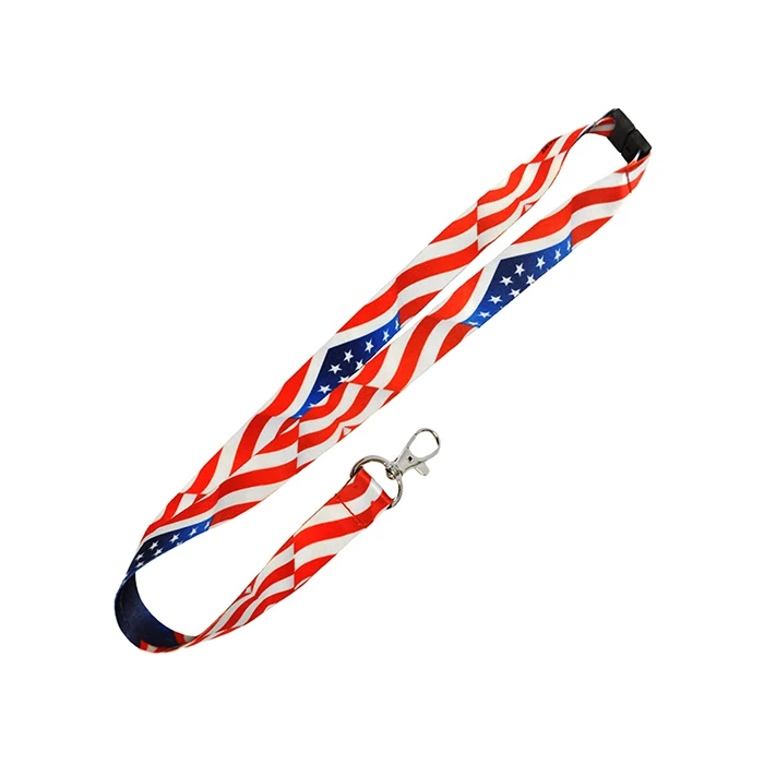 Manufacturers China Custom Design Your Own Heat Transfer Neck Strap Dye Sublimation Printed Medal Ribbon Lanyard