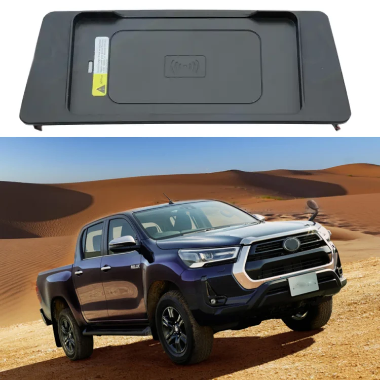 Auto Electronics Car Accessories Fast Wireless Charger Wireless Mobile Car Charger For Toyota Hilux Revo 2016 - 2020