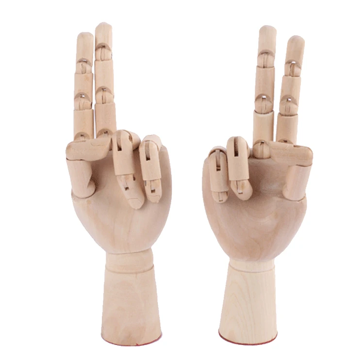 Wooden Hand for window display and sketching