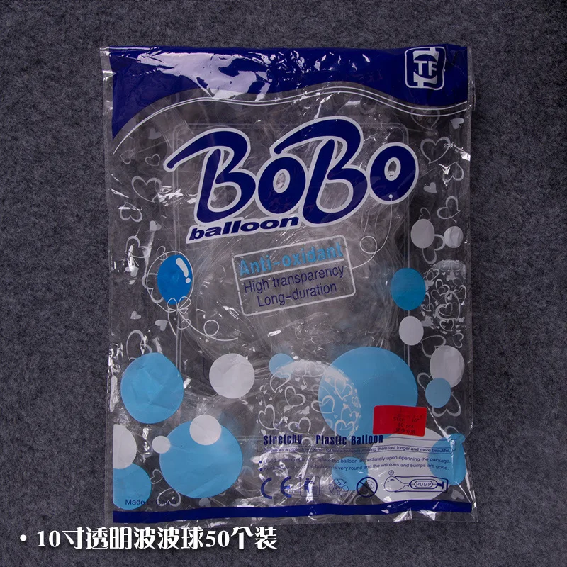 Balloon Globo In Stock Wholesale 18 20 24 36 Inch Transparent Big Size  Pvc Wide Mouth Neck Bobo Bubble  Balloons Printed Bobo B
