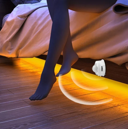 120 Светодиодная лента с датчиком движения 2 м 2835 SMD освещение для умного дома шкафы Ночная