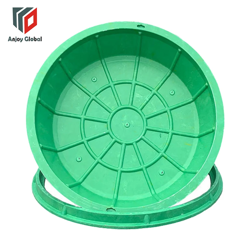 SMC Lawn Shafts GrassTop Round Manhole Cover in gardens or turf areas, grass planting manhole cover
