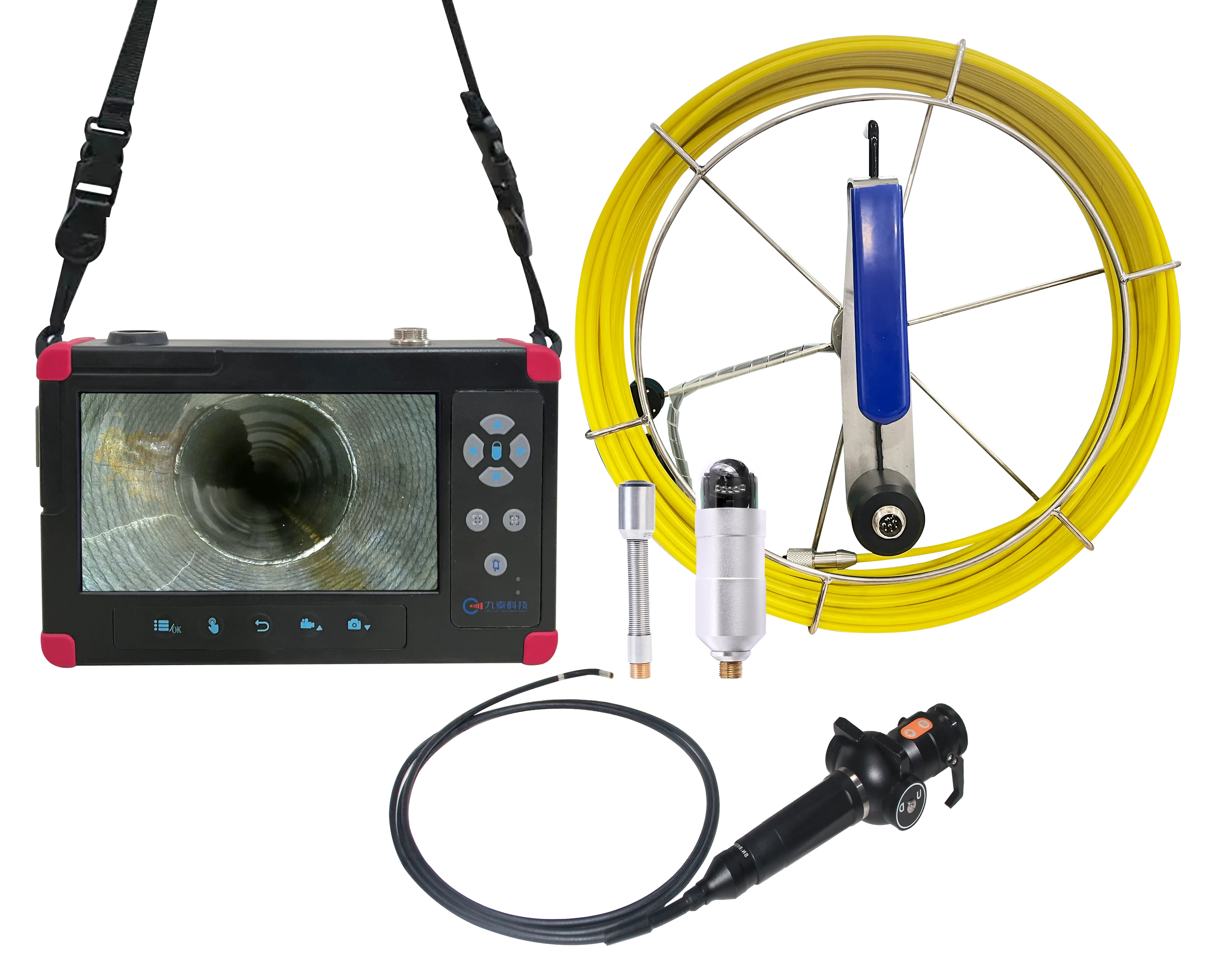 Household/Industrial drainage sewer pipe inspection snake dvr borescope camera